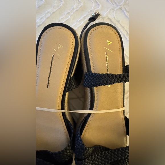 By Anthropologie Woven Strap Wedge Heels - Picture 9 of 10